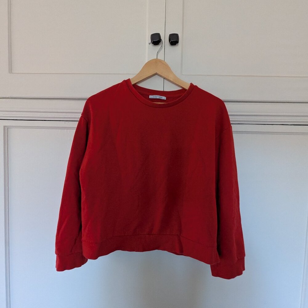 Zara red jumper, sweater, size S